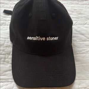Joy Oladokun SENSITIVE STONER black Baseball Cap